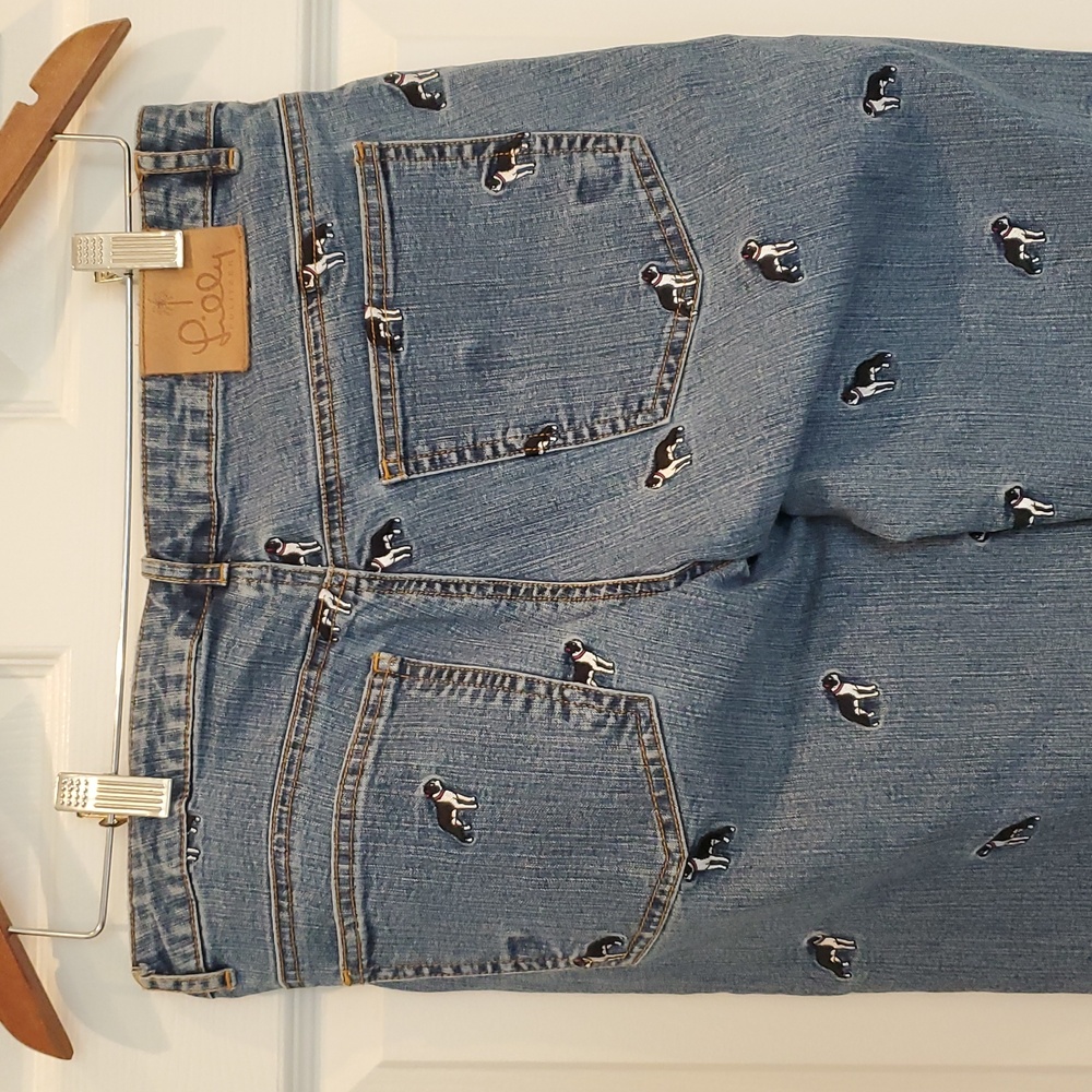 Lilly Pulitzer Blue Jeans Denim with Dog Embrodery - Picture 12 of 16